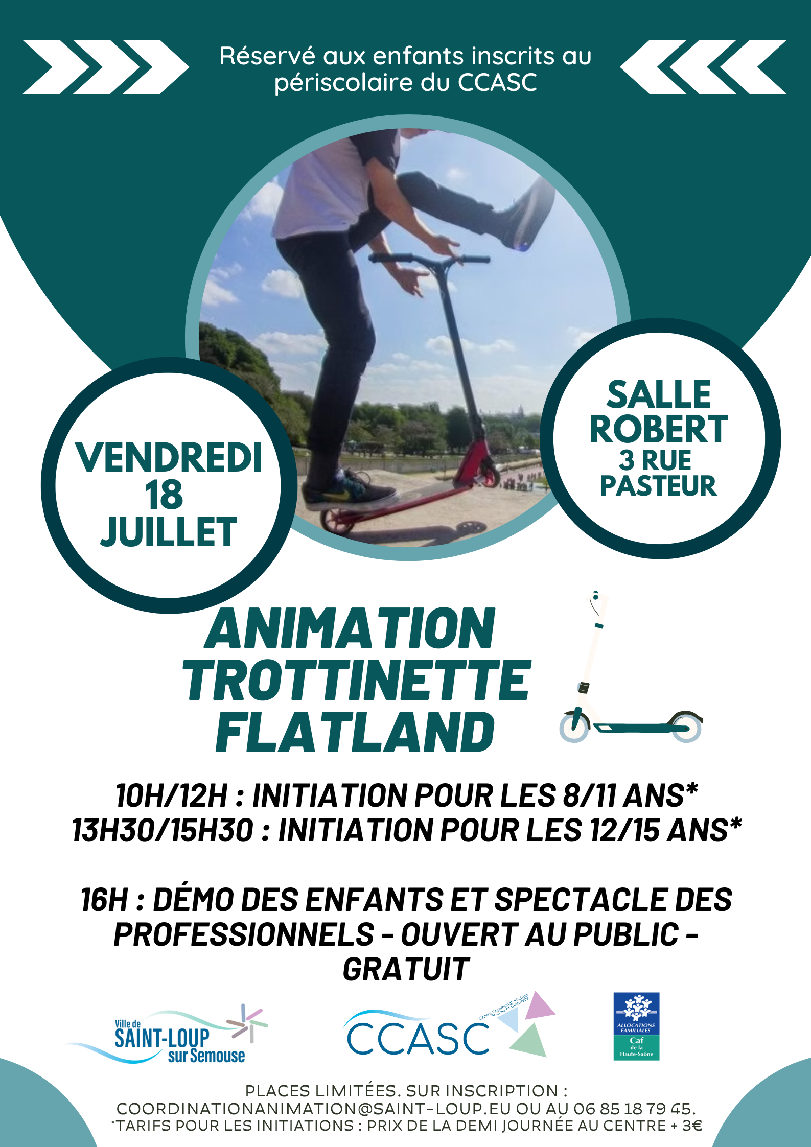 Affiche – Animation Trottinette Flatland–