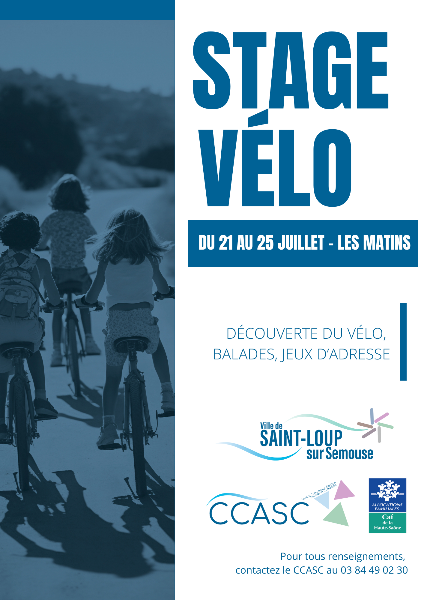 Affiche – Stage vélo – CCASC (1)