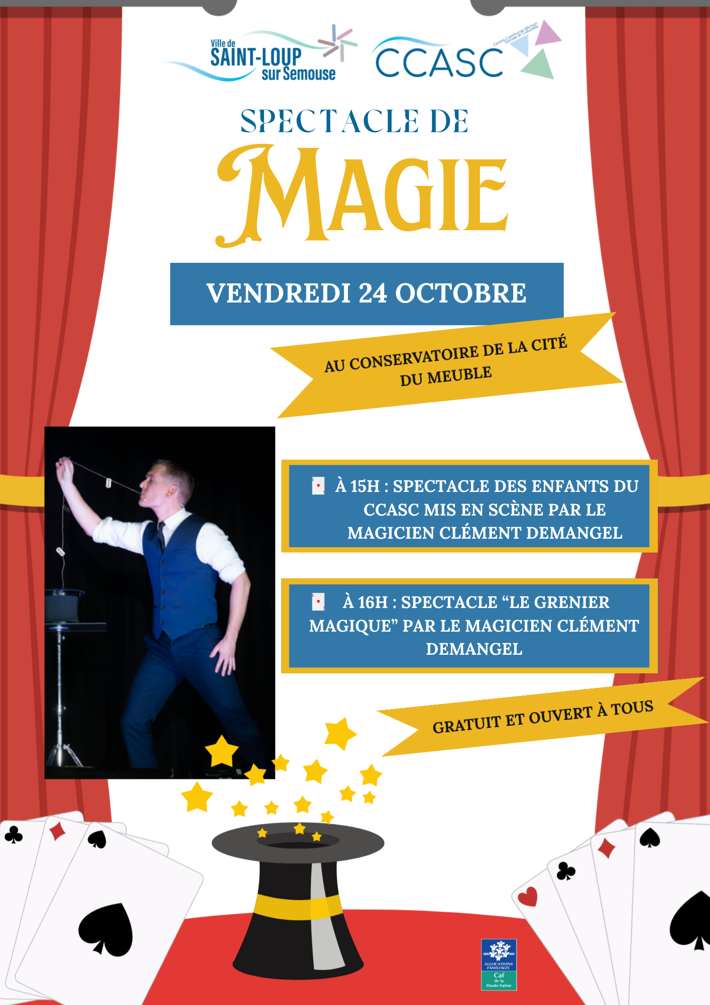 Affiche – Spectacle de magie