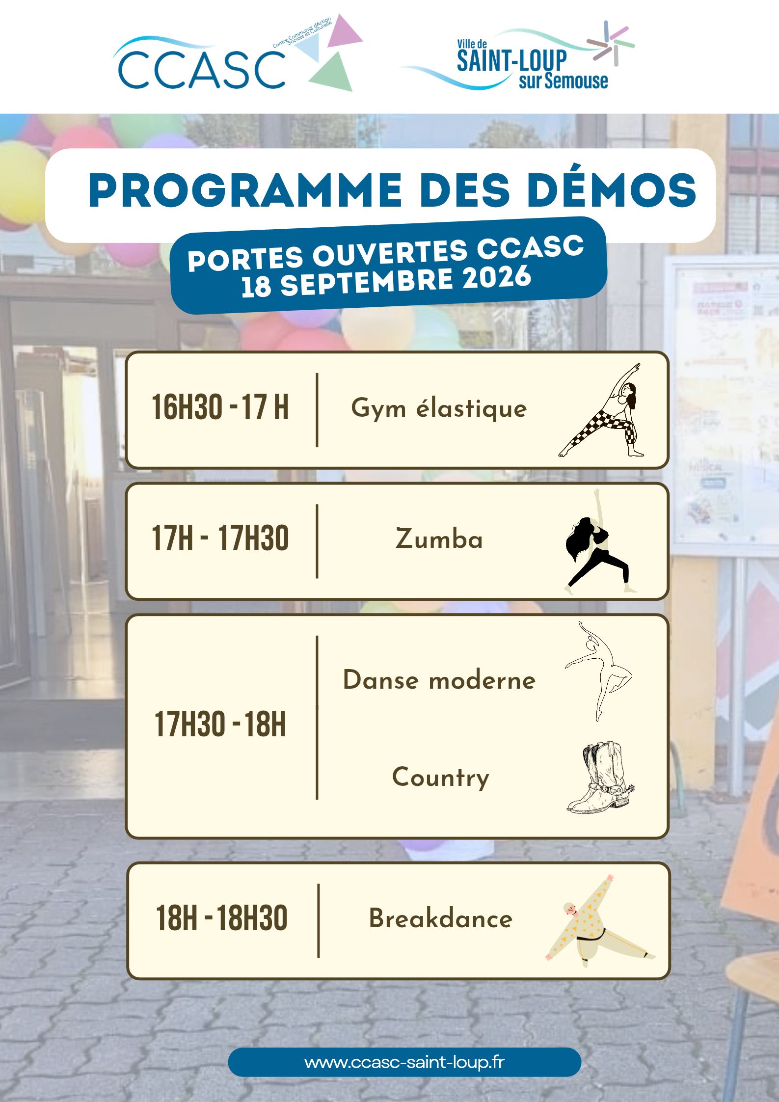 Programme Semaine CCASC – 18 septembre