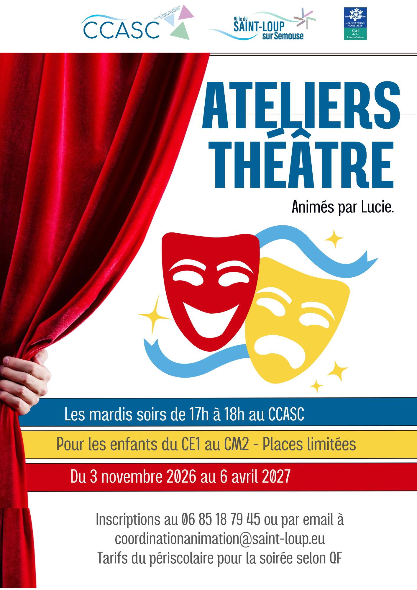 AFFICHE ATELIERS THEATRE