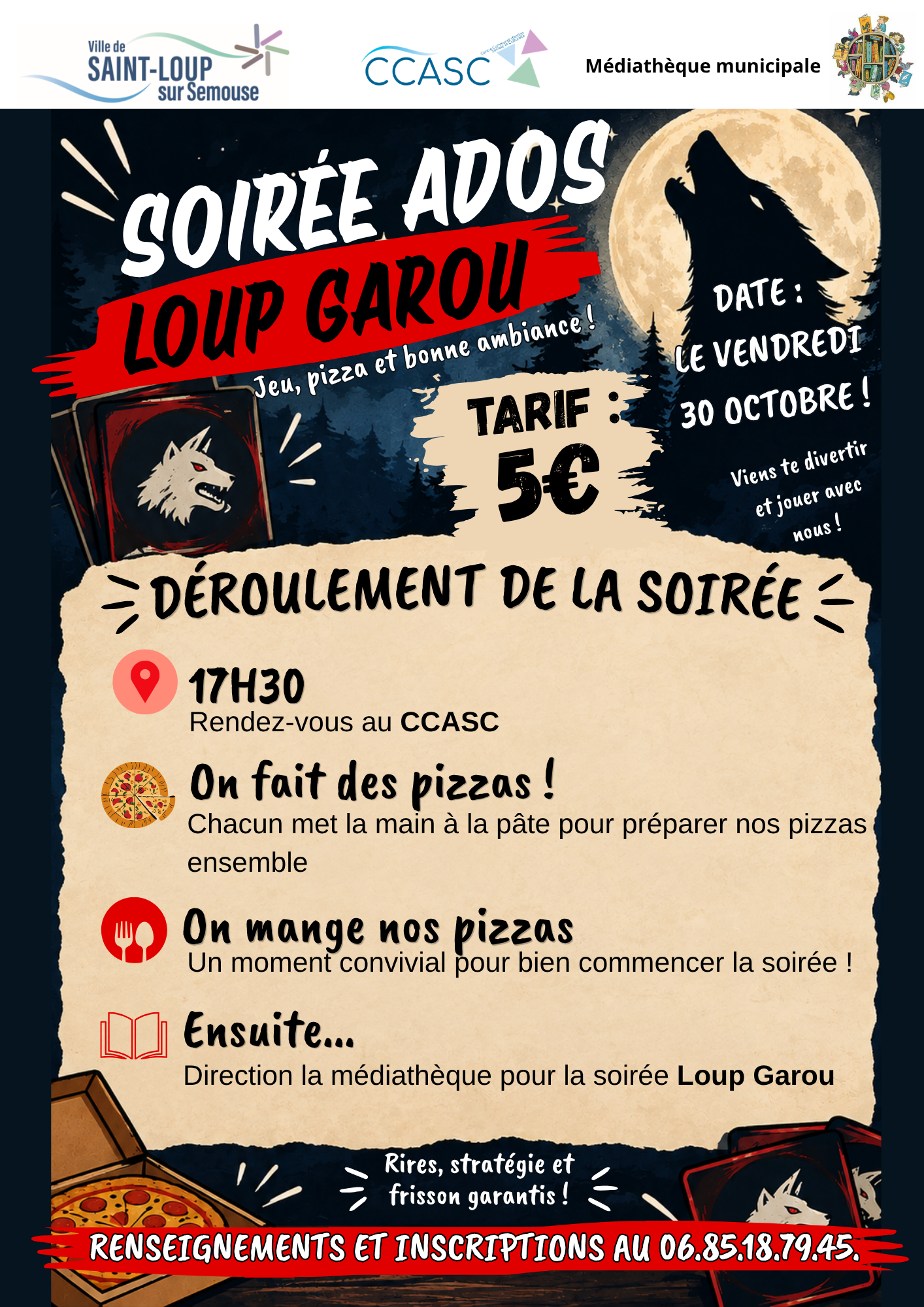 affiches halloween loup garou – validé –